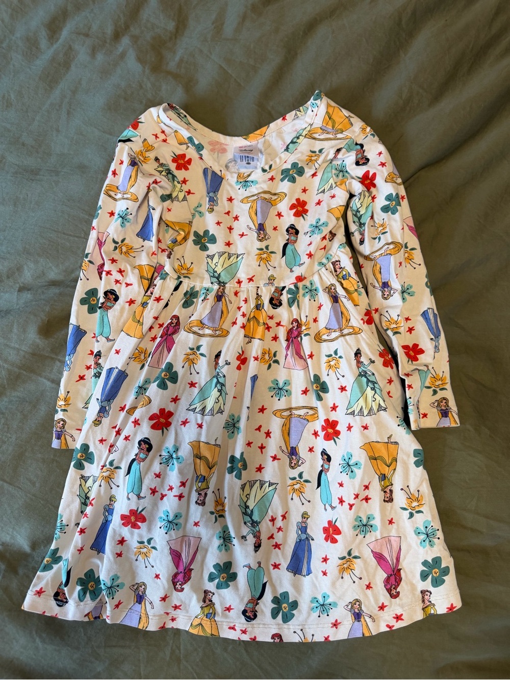 Hanna Andersson Disney Princess Long-Sleeve Skater Dress 4